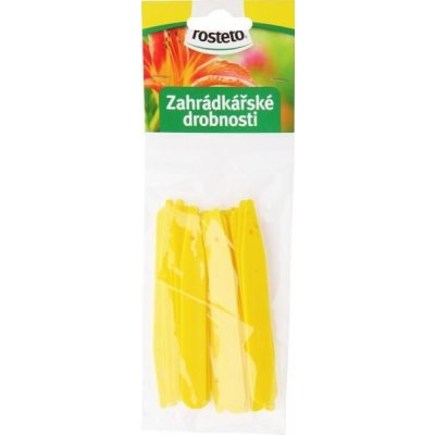 Jmenovka zapich Rosteto L 6 žlutá 15x1,7 cm (sada 15ks) rovná – HobbyKompas.cz