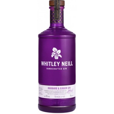 Whitley Neill rhubarb-ginger gin 0,7L 43% (holá láhev)