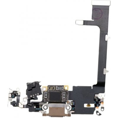 Apple iPhone 11 Pro Max - Nabíjecí Konektor + Flex Kabel (Gold), Gold – Zboží Mobilmania