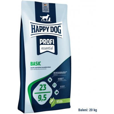 Happy Dog Profi Essential 23/9,5 Basic 20 kg – Hledejceny.cz