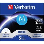 Verbatim MDISC 100GB 4x, jewel, 5ks (43834) – Zboží Mobilmania