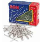 RON - špendlíky - poniklované, 200 ks – Zboží Dáma