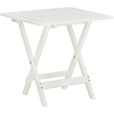 OMAXI 923909 Bistro stolek bílý 46 x 46 x 47 cm masivní akáciové dřevo – Hledejceny.cz