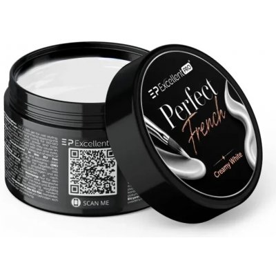 Excellent PRO Perfect French Creamy white gel pro francouzskou manikúru a zdobení 4 g – Hledejceny.cz