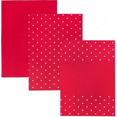 Orion Kuchyňská útěrka Tečka červená 50 x 70 cm sada 3 ks – Zboží Mobilmania