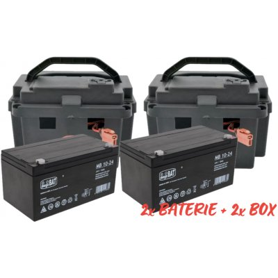 KidVolt PREMIUM Bateriový box 24V 20Ah - buggy CAN-AM Maverick XXL 2 ks – Zboží Dáma