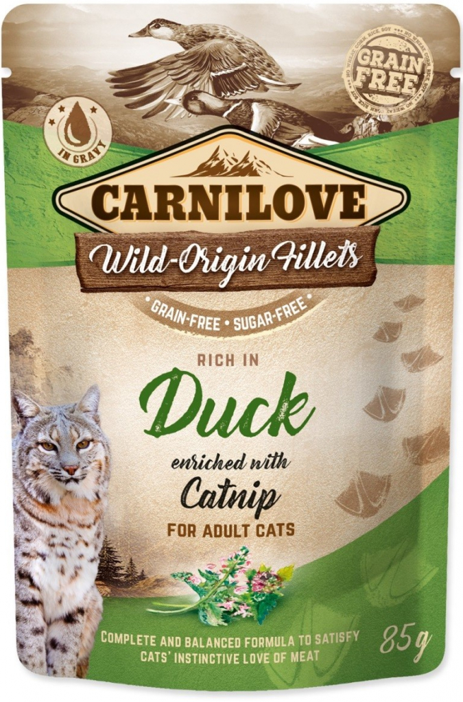 Carnilove Cat Rich in Duck enriched with Catnip 85 g