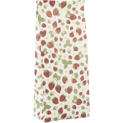 Ib Laursen Papírový sáček Strawberries 30,5 cm, červená barva, plast – Zboží Živě