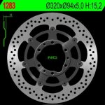 NG přední brzdový kotouč HONDA CBR 1000RR 08-17 (320X94X5) (6X6,5mm) - nahrazený NG1621G - výprodej | Zboží Auto