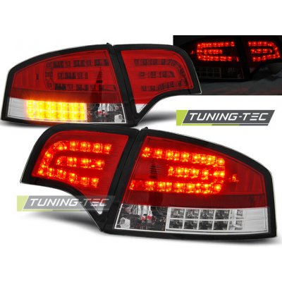 Tuning-Tec Zadní čirá LED světla Audi A4 (2004 - 2007) - červené – Hledejceny.cz