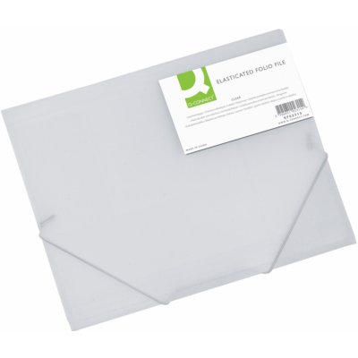 Q-CONNECT Box na spisy Q-C A4 s gumič., transp. mléčná 3 cm – Zboží Živě
