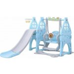 Baby Mix skluzavka s houpačkou 3v1 baby blue – Zboží Dáma
