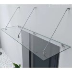 Doporro skleněná vchodová stříška čirá 300x90 cm – Sleviste.cz