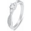 Prsteny Brilio Silver Stříbrný zásnubní prsten se zirkony RI102W
