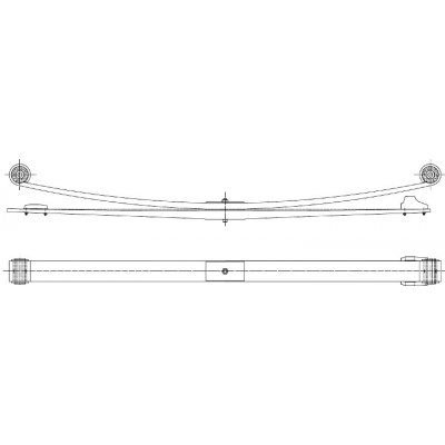 Listové pero Mercedes Atego zadní 2 listé 9703200506 – Sleviste.cz