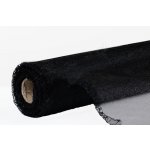 Organza šerpa 36cm/9m - briliant černá – Zboží Dáma