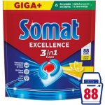 Somat Excellence 3v1 kapsle do myčky Lemon 88 ks – Hledejceny.cz