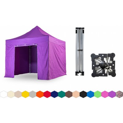 TENTino SMALL HEXAGON 3x3 m 15A - FIALOVÁ – Hledejceny.cz