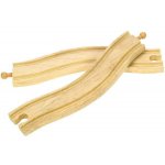 Bigjigs Rail Obloukové koleje 22cm 2ks – Zboží Dáma