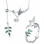 P&J Jewellery stříbrná sada šperků Polétavý kolibřík SSS11 – Sleviste.cz