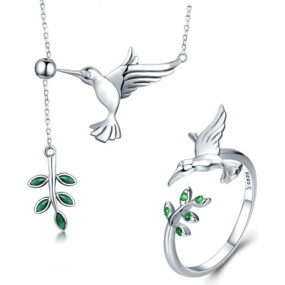 P&J Jewellery stříbrná sada šperků Polétavý kolibřík SSS11 – Sleviste.cz