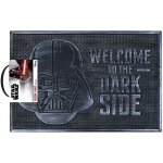 CurePink Gumová Star Wars Hvězdné války Welcome To The Dark Side (60 x 40 cm) šedá [GP85487] – Zboží Mobilmania