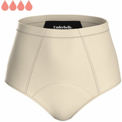 Underbelly menstruační kalhotky FAMME šampaň lem z vlastního materiálu – Sleviste.cz