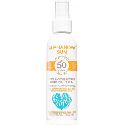 Alpanova Sun opalovací krém spray rodinný v hliníkovém obalu SPF50 BIO 150 g