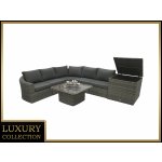 Deokork BORNEO LUXURY Ratanová modulová sestava pro 5 osob šedá – Hledejceny.cz