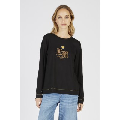 LA MARTINA WOMAN T-SHIRT L/S VISCOSE JERS černá – Sleviste.cz