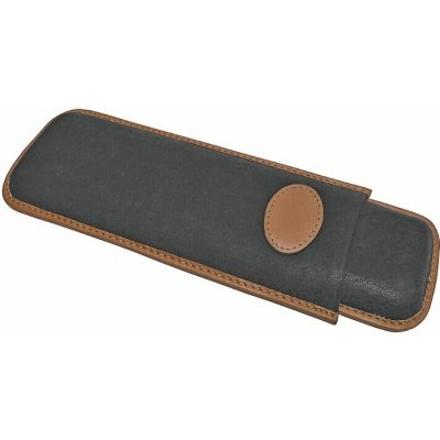 Vpkcz pouzdro na 2 doutníky Etue Double Corona černohnědé kožené – Zboží Dáma