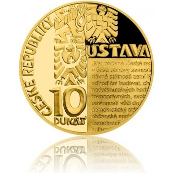 Česká mincovna 2018 Desetidukát Česká republika Ústava 34,91 g