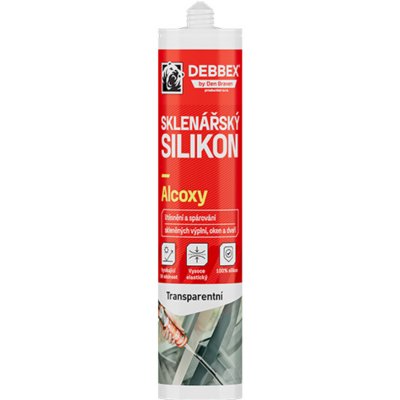 Debbex 30311RL Sklenářský silikon 280 ml transparentní – Hledejceny.cz