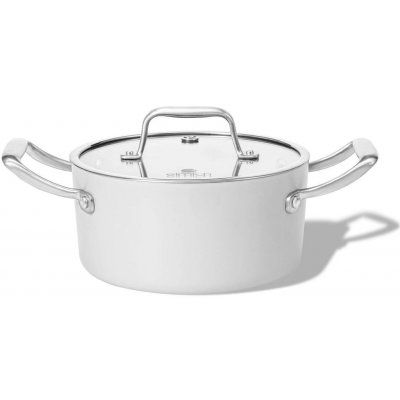 Elmich Nepřilnavý keramický hrnec Vital 18 cm 2 l krémově bílá – Sleviste.cz