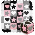 Nils Fun Dětská pěnová puzzle podložka MD03 růžová 36 dílů – Zboží Dáma