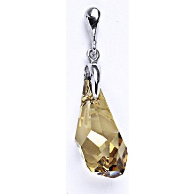 Čištín Stříbrný přívěšek s krystalem Swarovski Golden shade P 1313/22