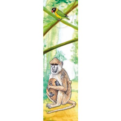 Akim 3D záložka do knihy safari pavián 21 cm - 1 kus – Hledejceny.cz