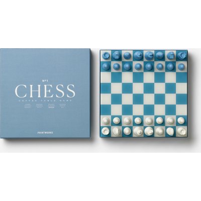 Šachy Printworks Classic, světle modré – Hledejceny.cz