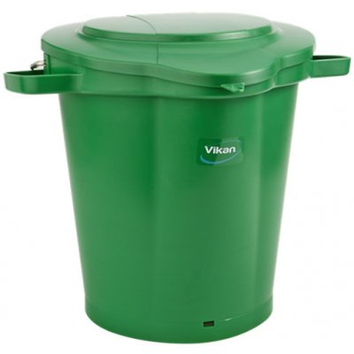 Vikan Zelený plastový kbelík s víkem 20 l