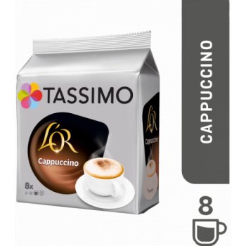 Tassimo Cappuccino 16 kapslí (8 nápojů) ⇒ 159 Kč - ✔️ Kávové kapsle pro  TASSIMO