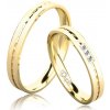 Prsteny EGREMNI snubní prsteny žluté zlato C 3 N 21 M