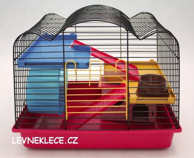 Levné klece vybavená klec pro křečka, myš 34x23x30 cm od 355 Kč - Heureka.cz