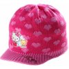 Dětská čepice čepice s kšiltem HELLO KITTY tmavě růžová