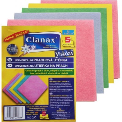 Clanax prachová utěrka viskóza 34 x 38 cm 5 ks – Hledejceny.cz