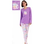 1B2191 dámské dlouhé mlsné kočičky fialové – Zboží Mobilmania