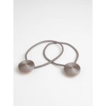 MKLuzkoviny.cz Magnetická spona na závěsy Eliana (2ks) - šedohnědá – Hledejceny.cz