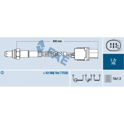 Lambda sonda FAE 75051 | Zboží Auto