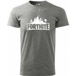 Sablio tričko s potiskem Fortnite Pevnost šedé