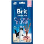 Brit Premium by Nature Cat Chicken & Liver 3 sticks 15 g – Zboží Mobilmania