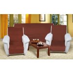 Bellatex Souprava Korall micro 3+1+1 Hnědá 1ks 150x200, 2ks 65x150 cm – Sleviste.cz